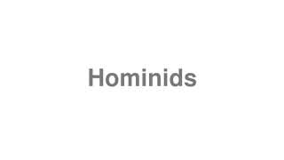 Hominids