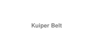 Kuiper Belt