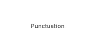 Punctuation