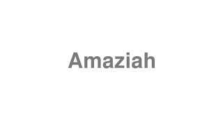 Amaziah