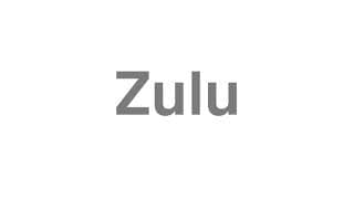 Zulu