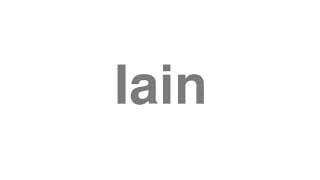 Iain