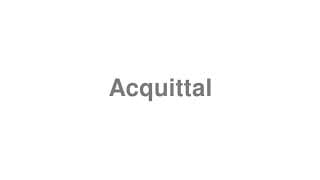 Acquittal