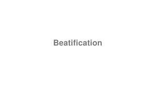 Beatification
