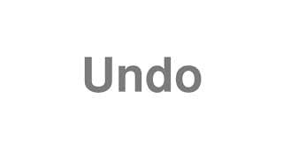 Undo