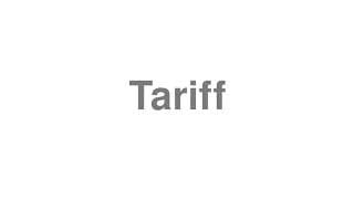 Tariff