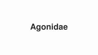 Agonidae