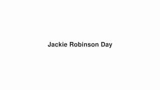 Jackie Robinson Day