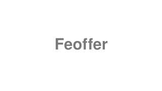 Feoffer