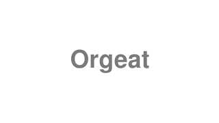 Orgeat
