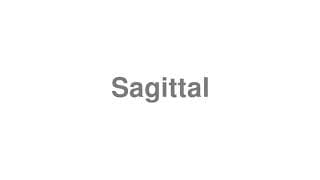 Sagittal