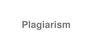 Plagiarism