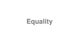 Equality