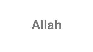 Allah