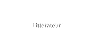 Litterateur