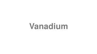 Vanadium
