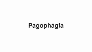 Pagophagia