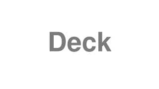 Deck