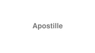 Apostille