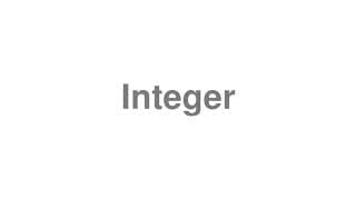 Integer