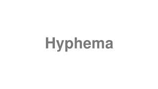 Hyphema