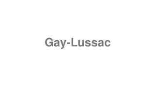 Gay-Lussac