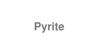 Pyrite