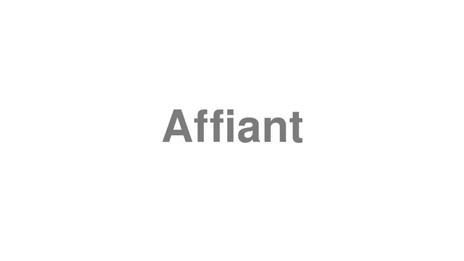 Affiant