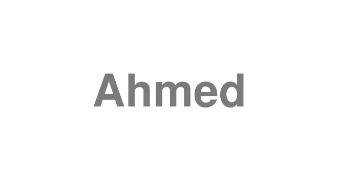 Ahmed