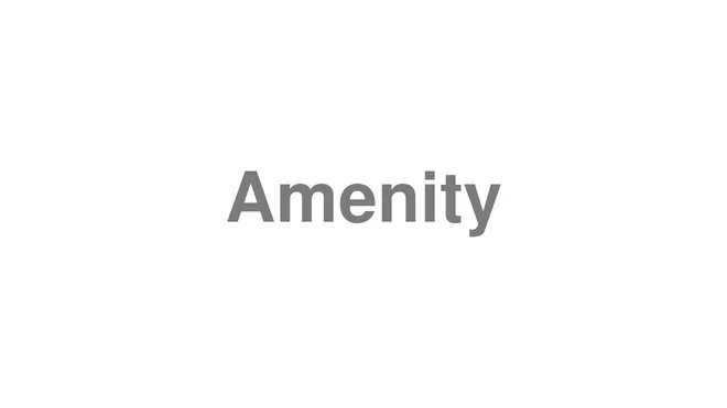 Amenity