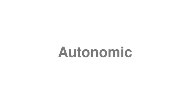 Autonomic