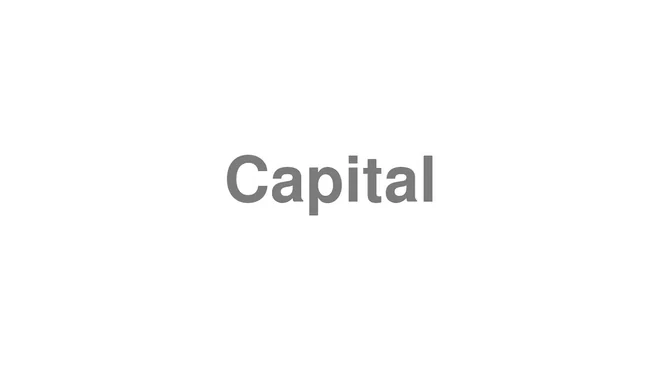 Capital