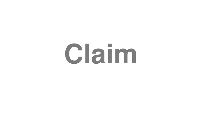 Claim