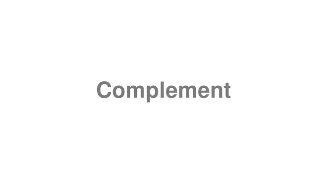 Complement