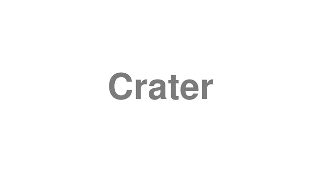 Crater