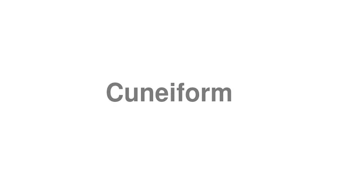 Cuneiform