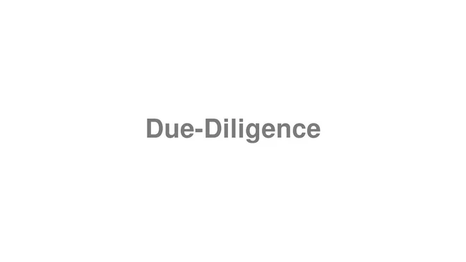 Due-Diligence
