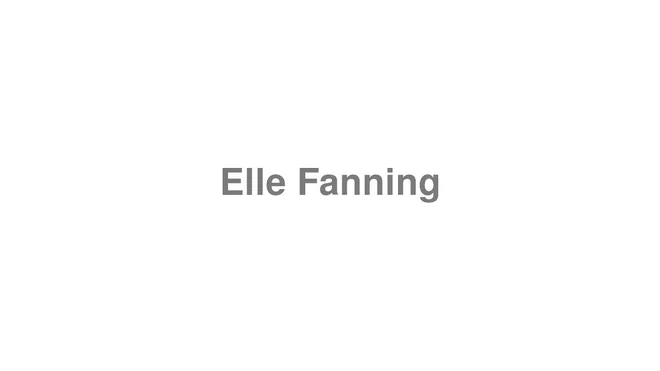 Elle Fanning