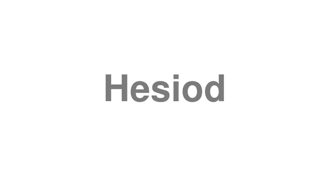 Hesiod
