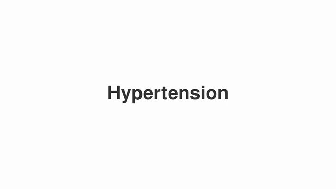 Hypertension