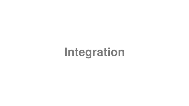 Integration