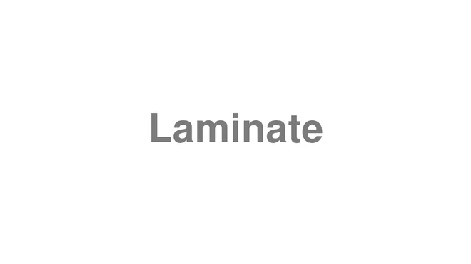 Laminate