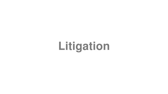 Litigation