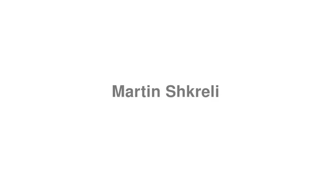 Martin Shkreli