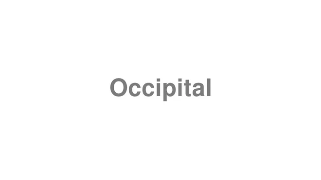 Occipital