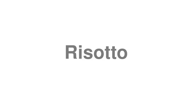 Risotto