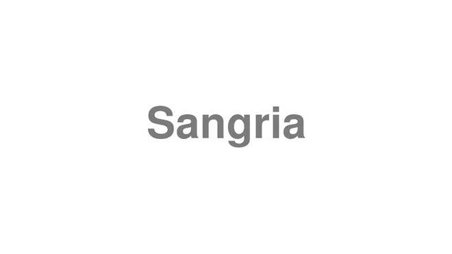 Sangria