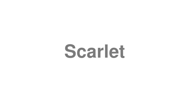 Scarlet