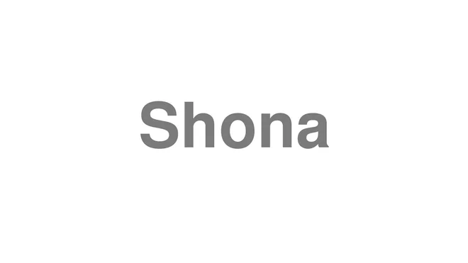 Shona