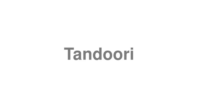 Tandoori